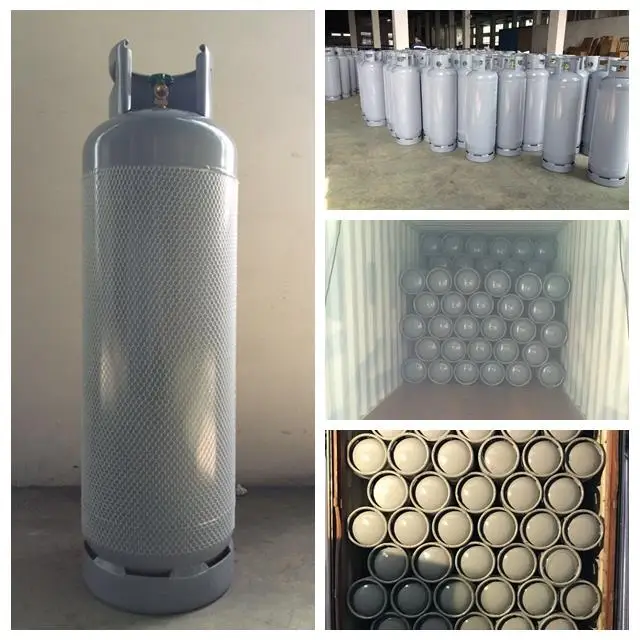 Good Quality DOT4BW Standard 100lb Empty Propane Gas tank DOT 45kg Steel lpg Cylinder with POL Valve for Sale
