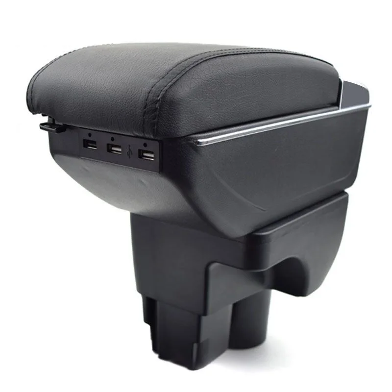 For Chevrolet Sail 3 Armrest Box USB Charging Heighten Double Layer Central Content Cup Holder Ashtray Accessories 15-2018