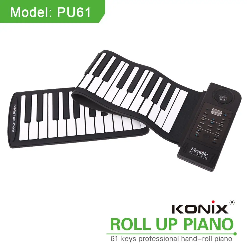 Silicone Waterproof Musical Roll up Piano Keyboard