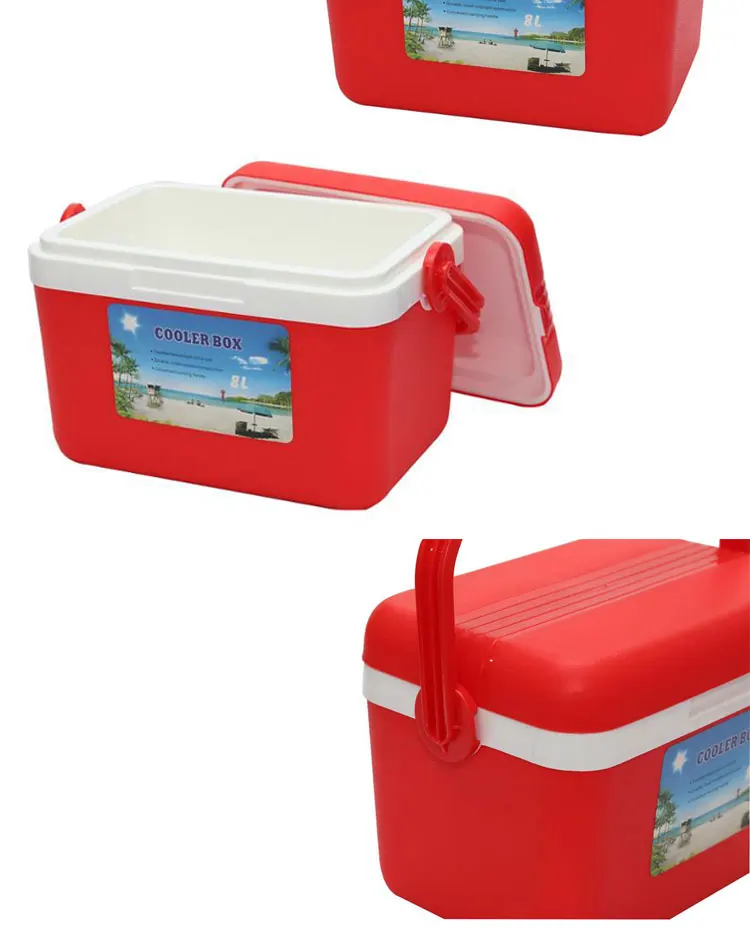 8pcs/set Family Travel Picnic Camping Food Container 8l Ice Cooler 