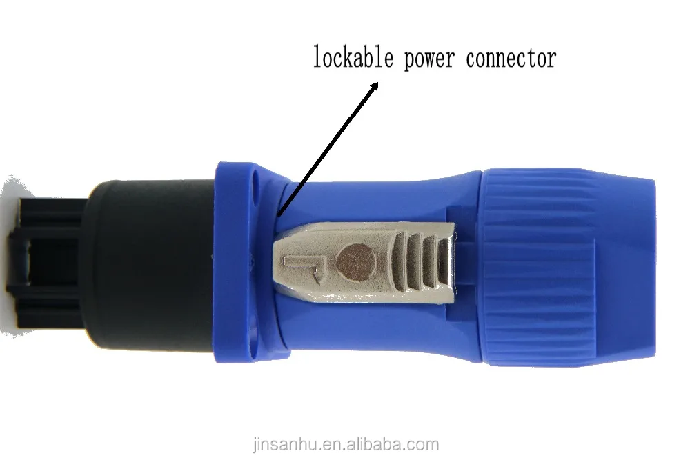 Rohs CE jinsanhu high quality copper pin retardant material waterproof powercon connector wholesale