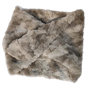Global Wholesale Elegant Faux Fur Winter Short Soft Neck Collar Fur Cape For Ladies
