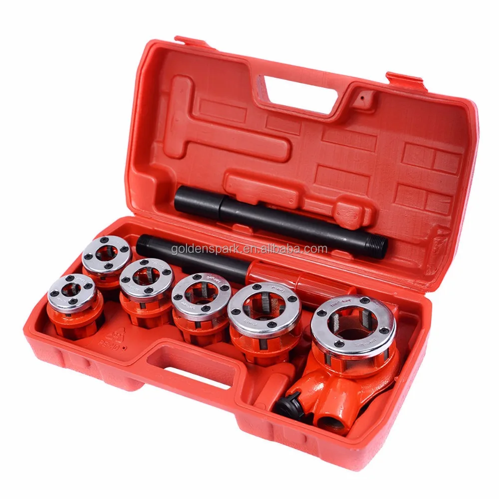 Ratchet Pipe Threader Kit Set 