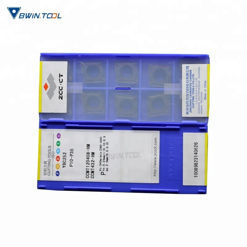 ZCC CT CNC Turning Tools Tungsten Carbide Indexable CNC Inserts CCMT12 CCMT120408 Carbide Insert