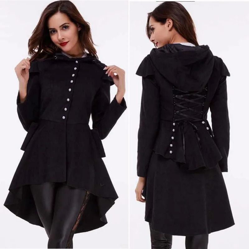 Fashion Ladies Jackets Black Color Short Front Long Back Lace Up Woman  Winter Coats - Buy Coats And Jackets Woman,Winter Coats,Ladies Winter Coats  Product on Alibaba.com
