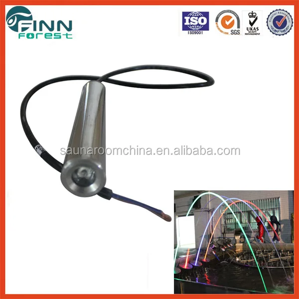 3W RGB Color and Single Laminar Water Jet Light for Outdoor Use