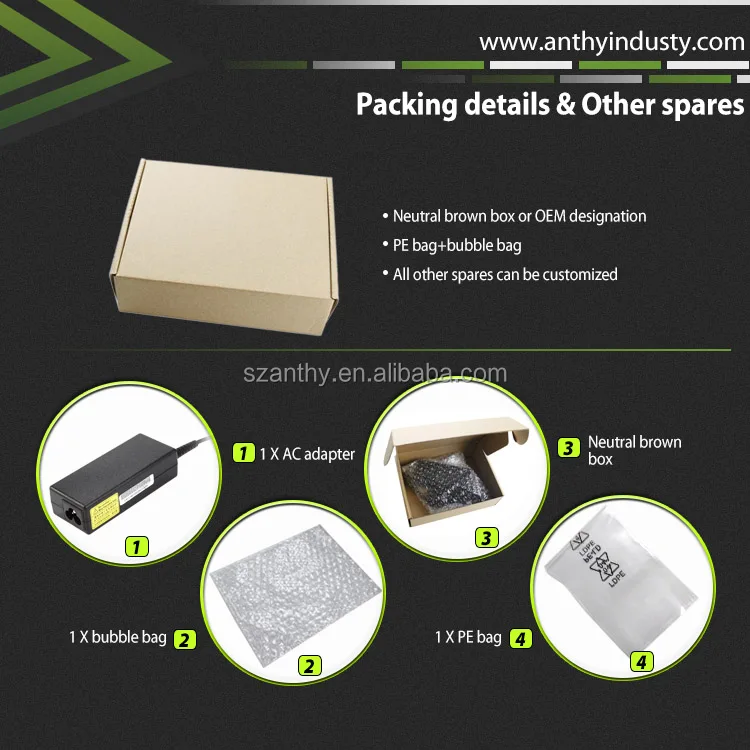 Адаптер переменного тока 65 Вт 19 в 2103 А, адаптер переменного тока для ноутбука Acer Chromebook C720 C720 2420 C720 из Китая