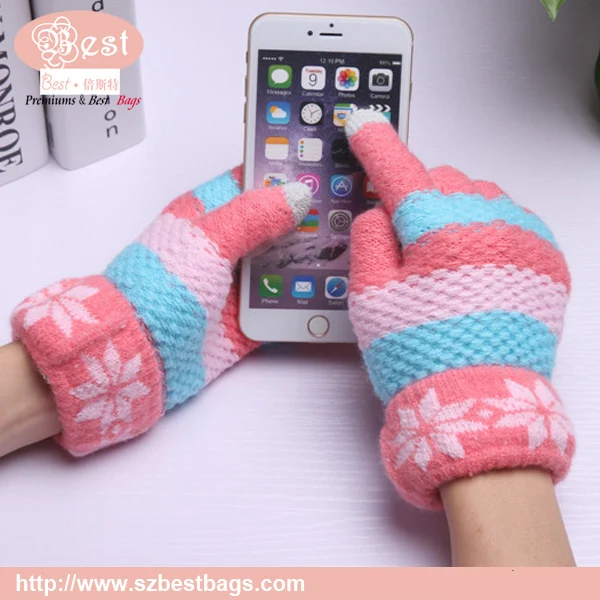 Бесплатный образец 2016 года продажи унисекс touchScreeb перчатки зимние для Iphone Ipad с другим цветом
