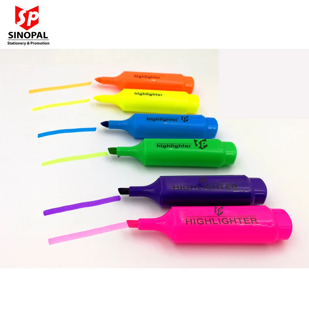 Free Sample Low MOQ Customized Multi Color Digital Highlighter for School and Office
