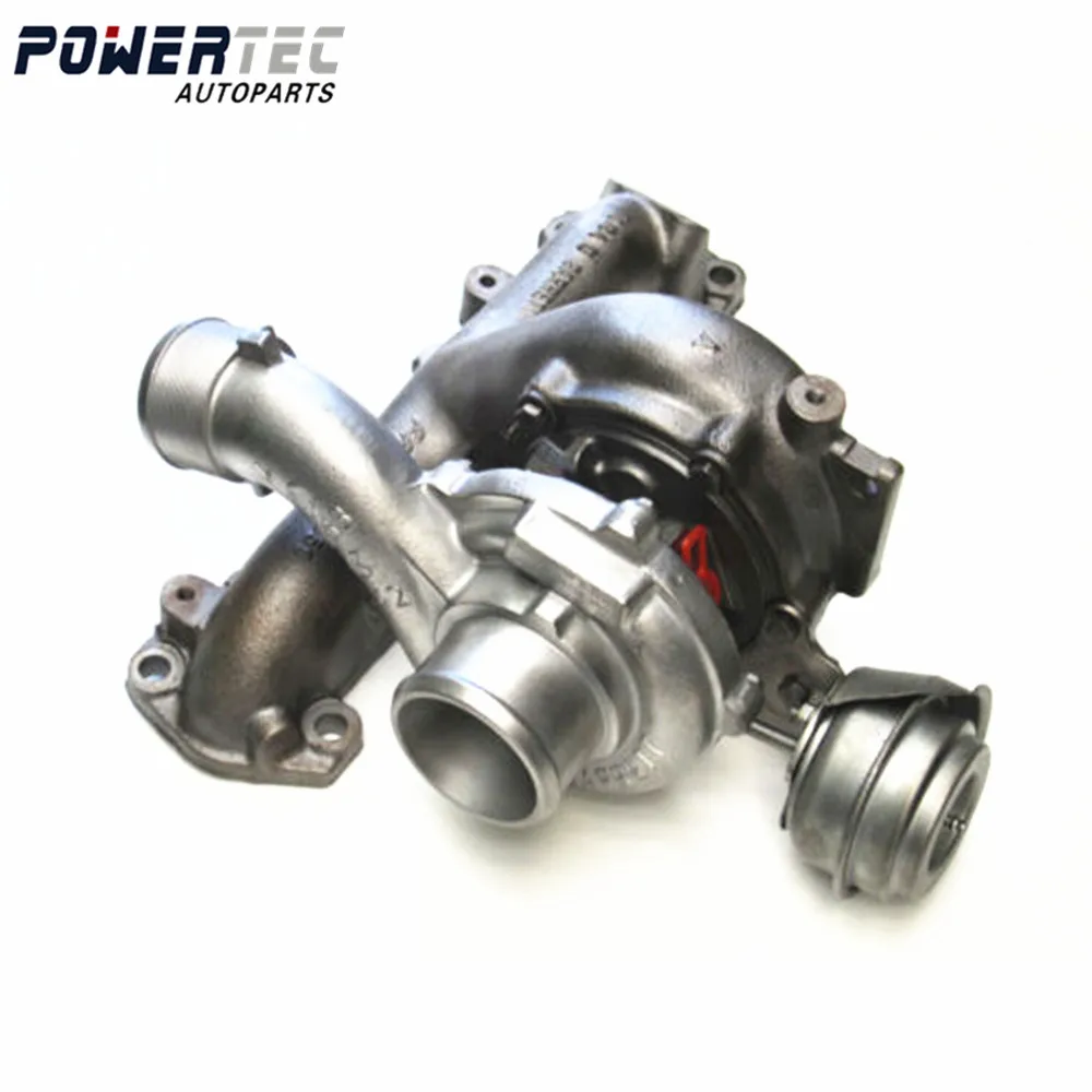 Powertec Balanced Full Turbo Kit GT1749V 767835 755042 Turbo Compressor for Fiat Croma II 1.9 JTD Turbocharger Turbolader
