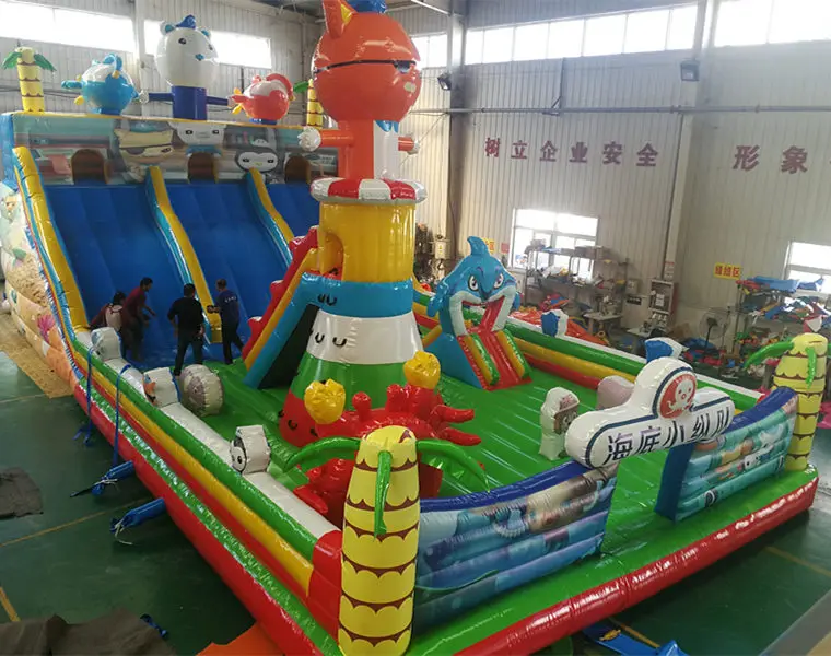 15X8m Octonauts Inflatable Castle Inflatable Bouncy with Slide 5 Years Warranty