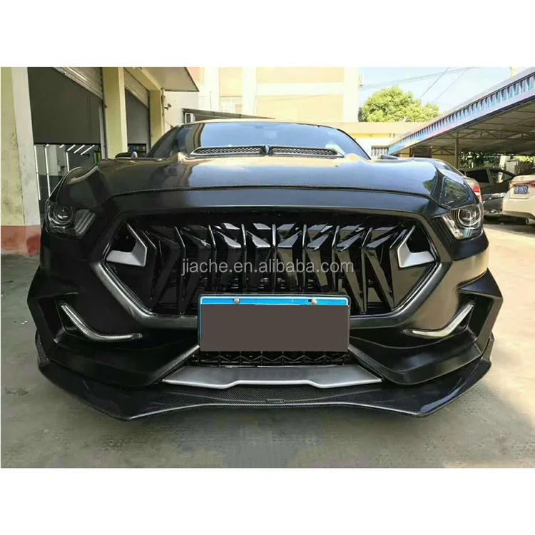 
Передний бампер, спойлер, грили, задний диффузор, защитные автомобильные аксессуары для Ford Mustang Coupe 2015-2017 FRP, КОМПЛЕКТЫ КУЗОВОВ K Style 