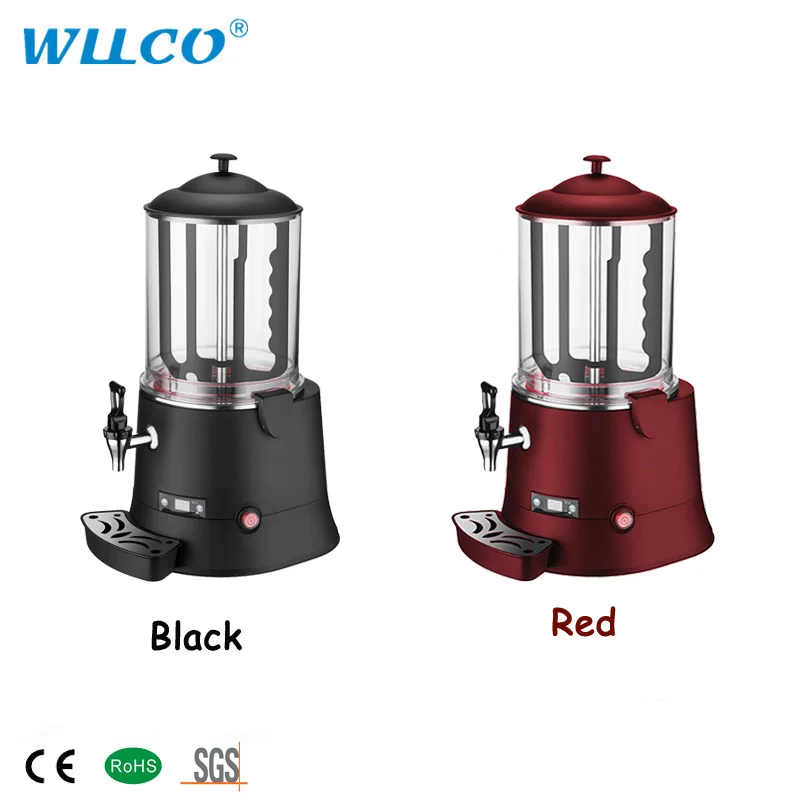 Red 10L Hot Chocolate Dispenser Electric Milk Water Drink Dispenser 500W CE