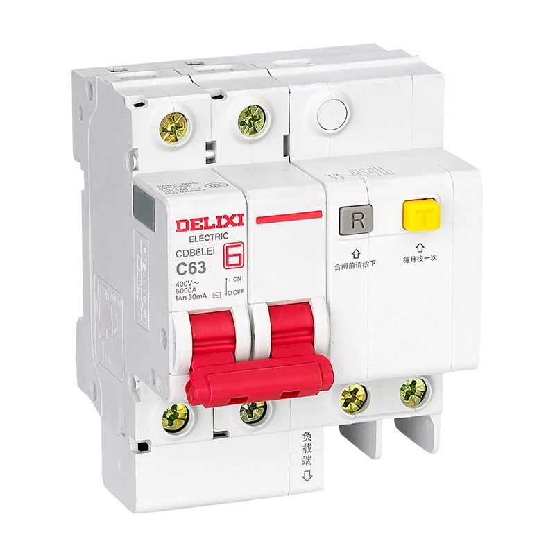 delixi rcbo household miniature circuit breaker air leakage