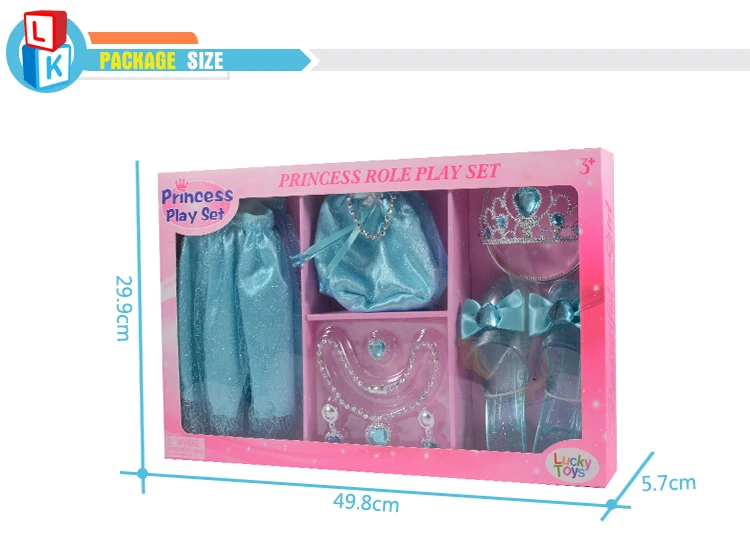 Хрустальные туфли, красивые детские праздничные ролевые Игрушки для девочек, набор принцесс для одевания