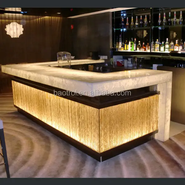 Comptoir de bar de restaurant de style moderne, comptoir de bar ...