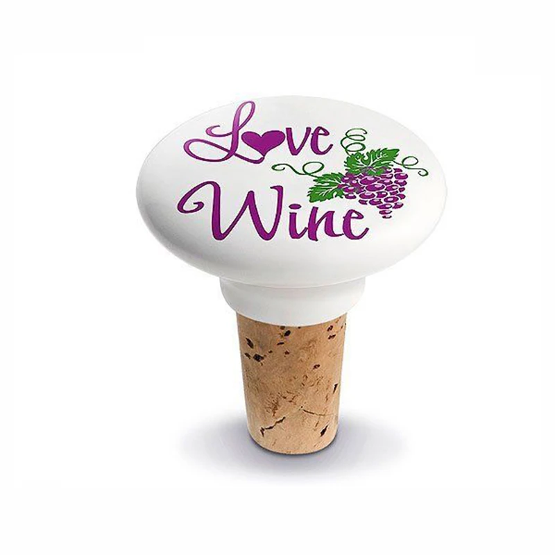 Custom Grape Decor Useful Ceramic Wine Bottle Stopper Buy Wine Bottle
