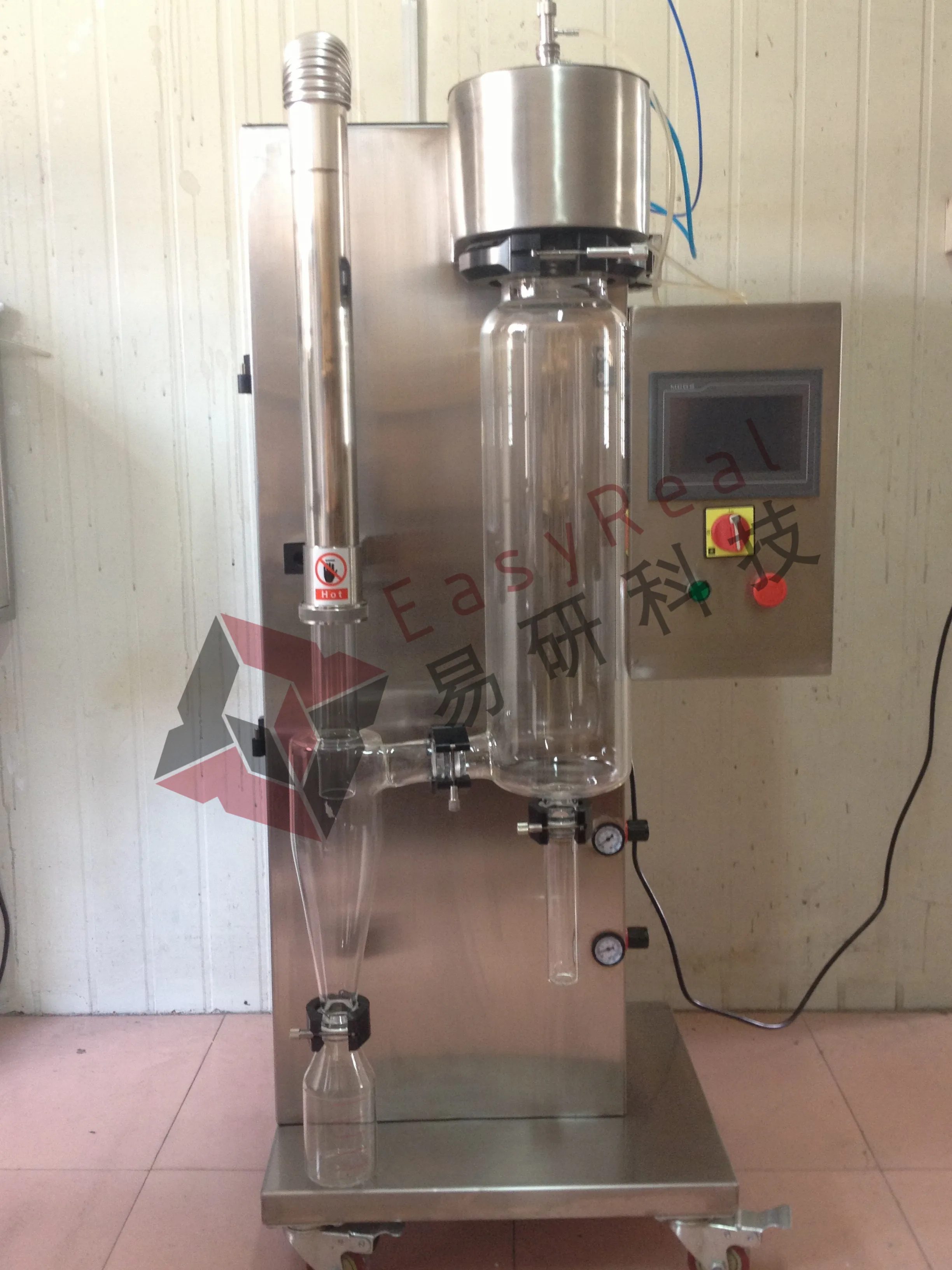 Компактная лабораторная Вращающаяся мини-распылительная сушилка для распыления, Емкость испарения 1500 мл в час