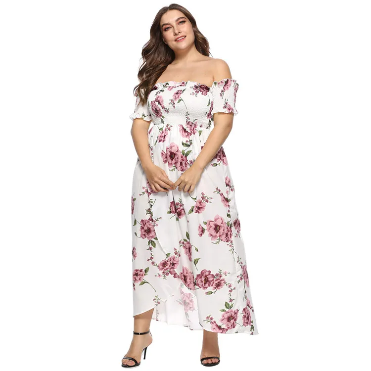 plus size floral maxi