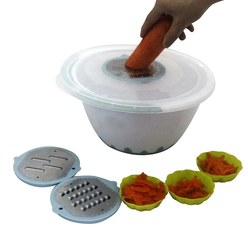 
 Многофункциональный 3 лезвия терка для овощей с контейнером для хранения и яичный венчик Набор салатников набор  