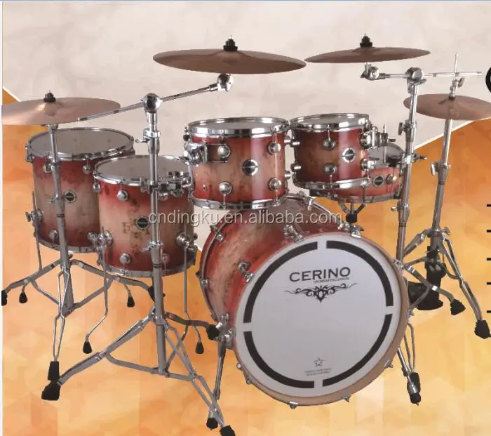 Акустический Профессиональный барабанный набор cabaleio-maple burl и america maple, 5 шт.