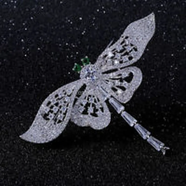 Elegant Style Muslim Ruby Rose Flower Red Crystal Wedding Brooch Imitation Jewelry