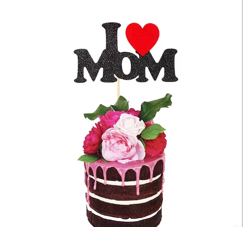 Queena J Aime Maman Fete Des Meres Banniere De Joyeux Anniversaire Fete Gateau Drapeau Buy Dessus De Gateau Acrylique Fait Sur Commande De Gateau De Mariage Gateaux D Anniversaire De Toppers De Gateau Product On