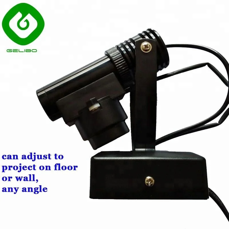 Вращающаяся Светодиодная лампа gobo нового поколения 15 Вт для праздничного украшения и рекламы магазина