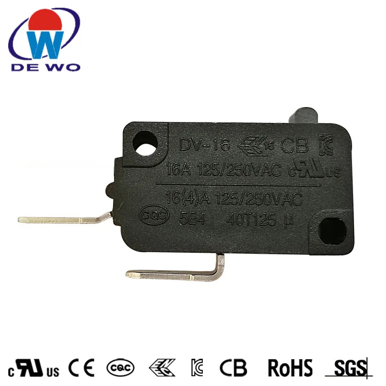 DEWO Manufacturer Micro Switch Normally Open Micro Switch 16A  250v T85 5e4 Micro Switch for Gas Hob