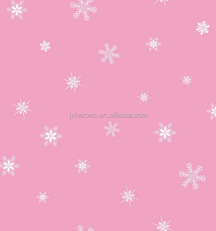 Beautiful Snowflake Design Fireproof Non Woven Wallpaper for Kids Room
