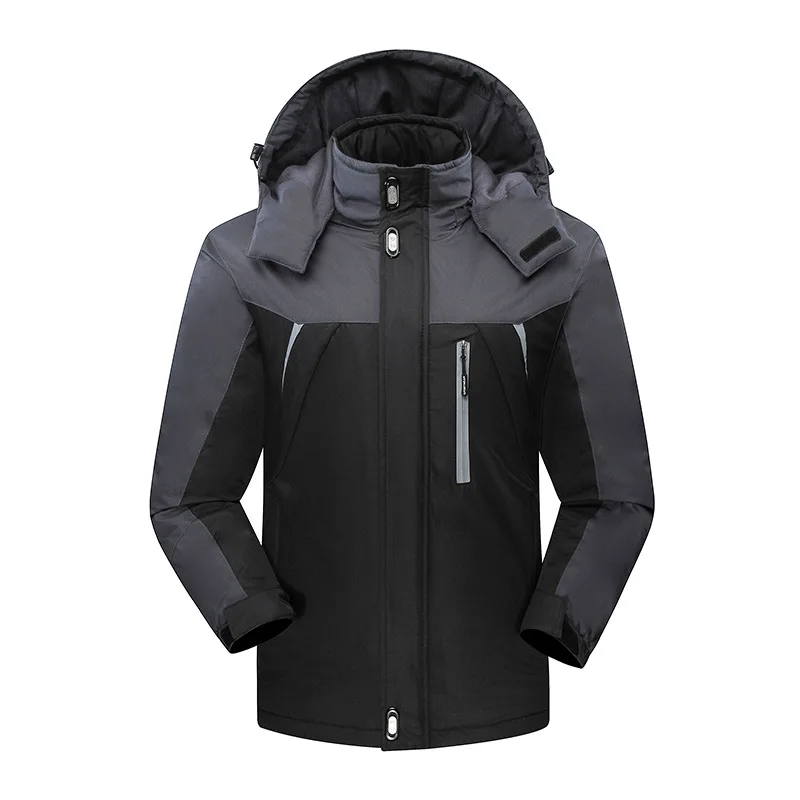 Men's Outdoor Thickening Waterproof Warm Sports Climbing Jacket_voghion.com
