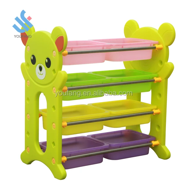 YF-04026 Высококачественная детская комната, шкафчик для хранения игрушек, Дошкольная мебель, Многофункциональная Пластиковая Полка для хранения игрушек