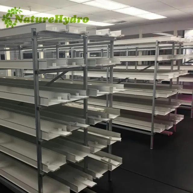 Plastic Fodder System Troughs Automated Hydroponic System in Pvc Channels