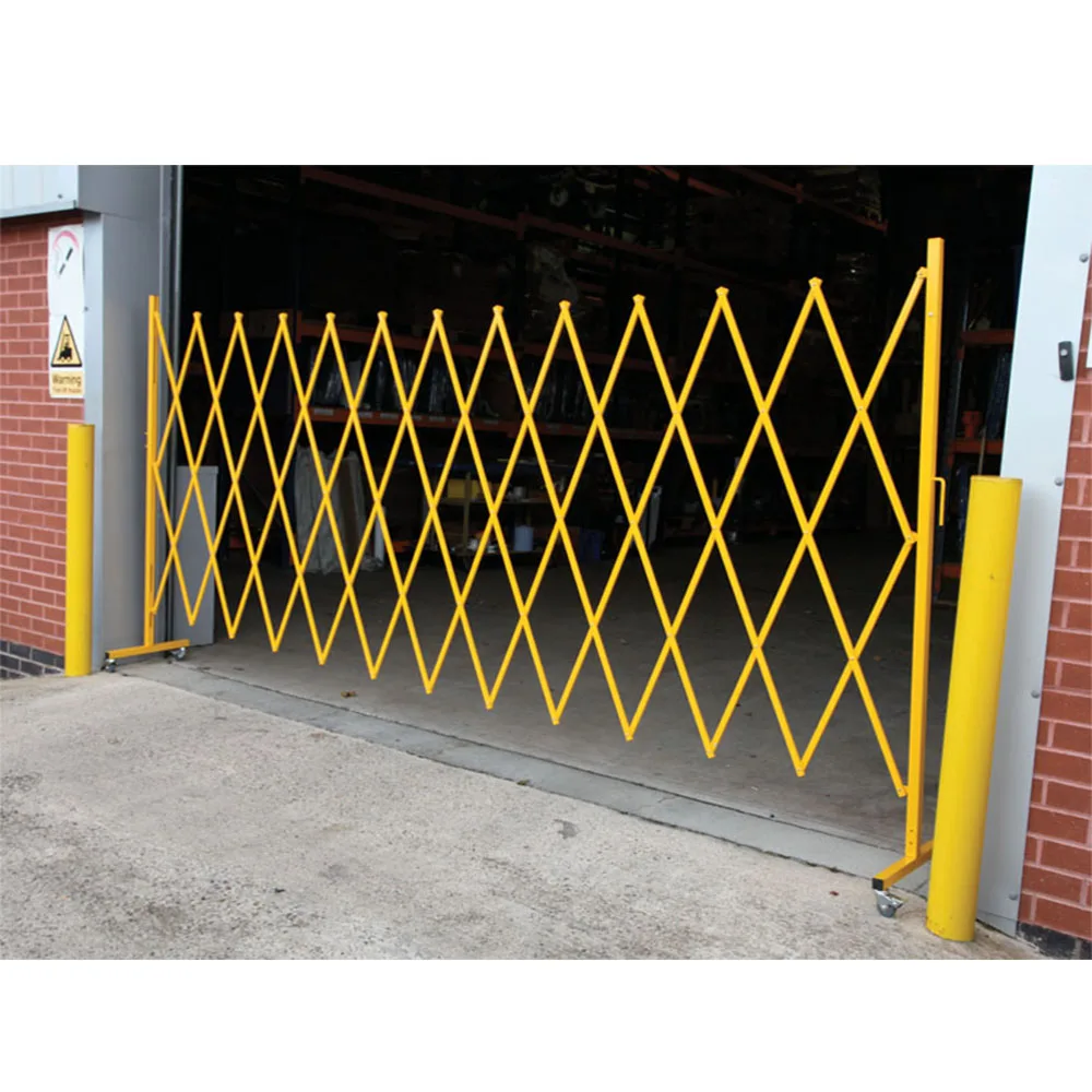 manual retractable door security stainless steel barrier