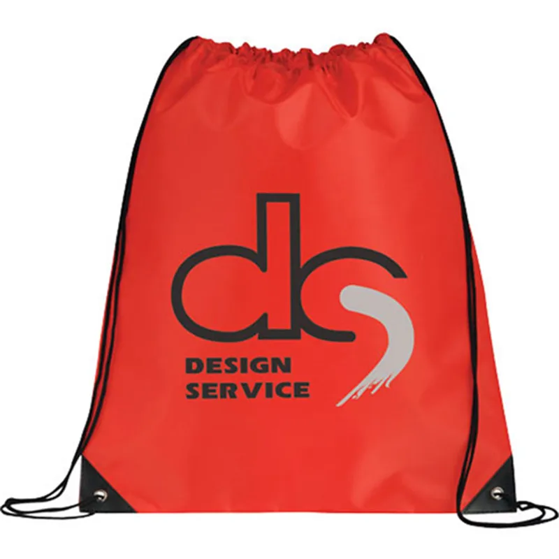 2016 Eco Friendly Customized Logo Branded Promotional Cheap Nylon Drawstring School Bag / Beg Sekolah / Beg Galas