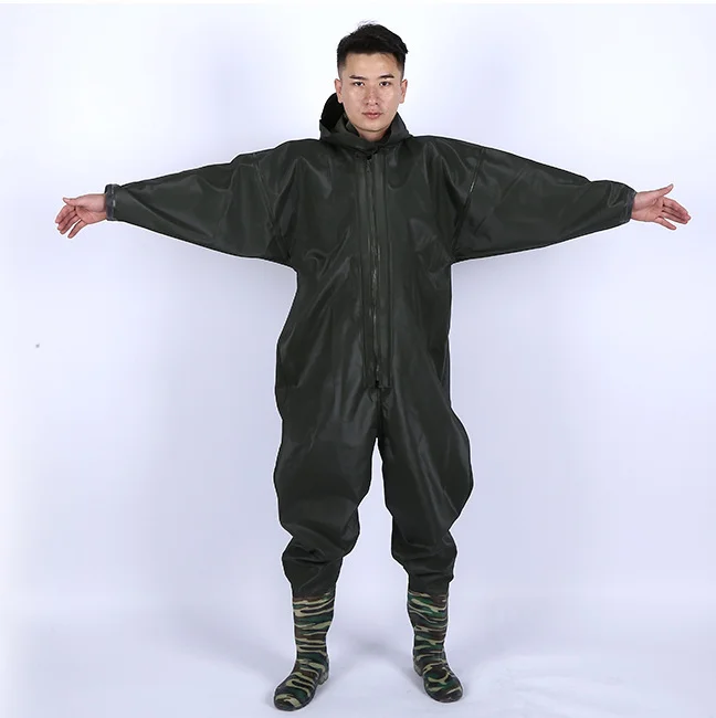 waterproof suit with boots