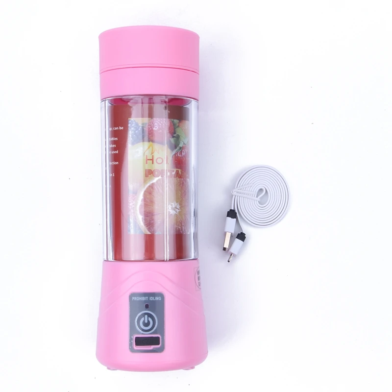 Portable Mini Juicer 380ml USB Rechargeable Blender Mixer Juice Machine Smoothie Maker Household Small Juice Extractor