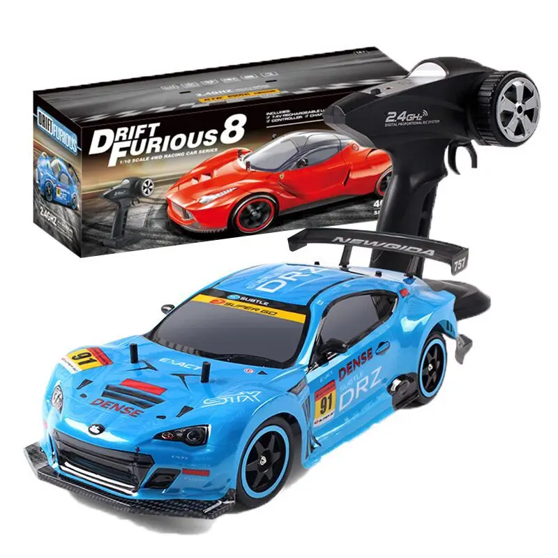 1/10 2,4 GHz RC Carro de corrida de alta velocidade RC Drift Carro