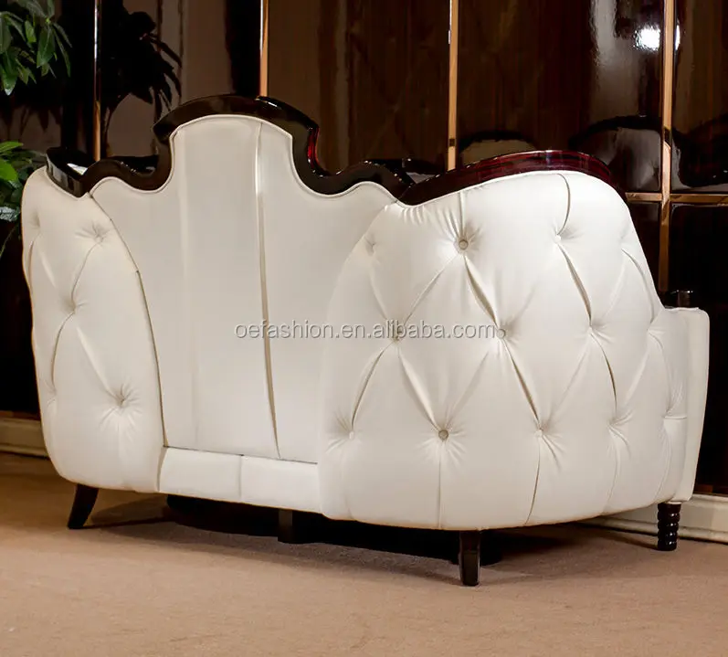 OE-FASHION Neo-classical Post-modern European Style Sofa Luxury Fabric Solid Wood Pull-button Living Room Furniture