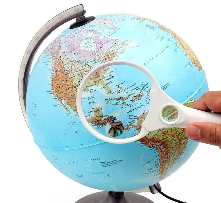 TH-607B 2X 4X 25X lente lupa Led para lectura|