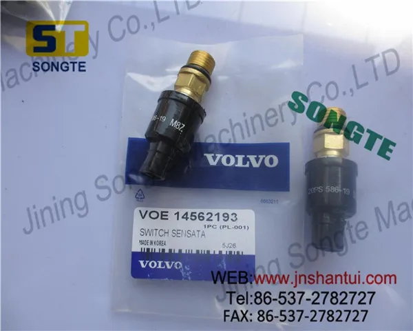 PANGOLIN 14562193 VOE14562193 Pressure Sensor for Volvo EC210 EC240 EC290 EC330 EC360 Pressure Sensor Switch Excavator Spare Parts