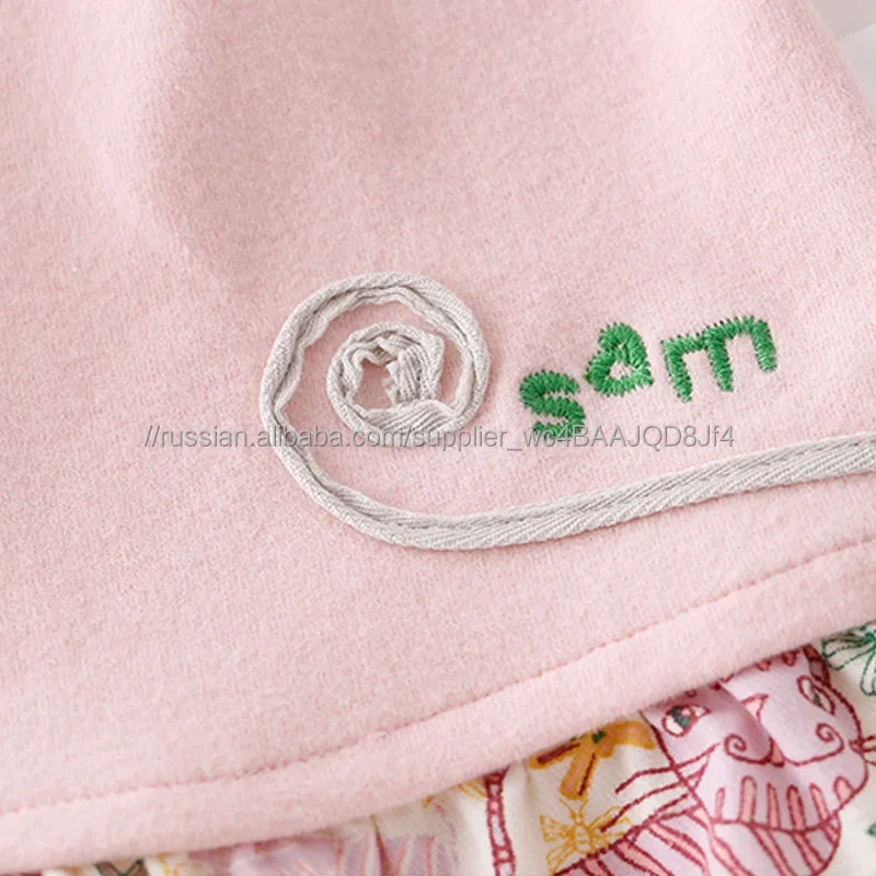 Sambede девушка шить Топы Футболка для маленьких девочек детская одежда осенние SM7Q30566