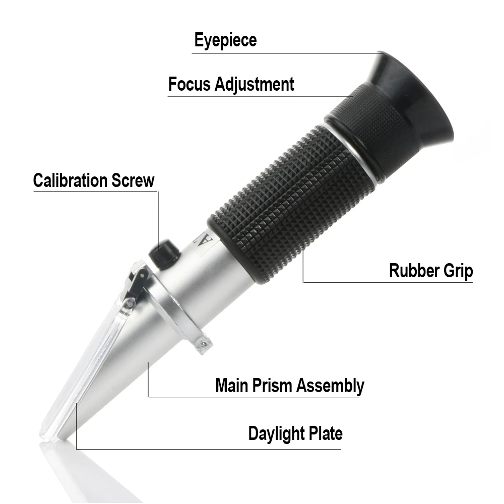 Brix Meter Salinity Meter Refractometer Two in One Sweetness Meter Food Soup Saltiness test RZ134