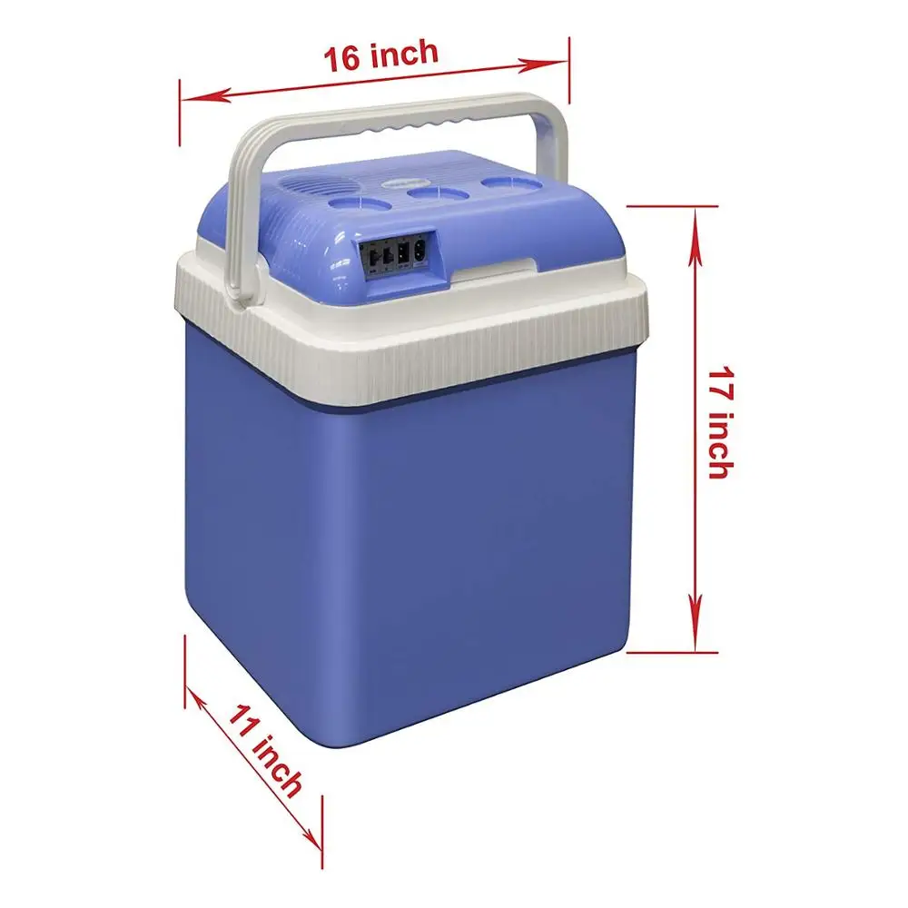 Портативный Электрический охладитель и обогреватель автомобильный холодильник для путешествий переменный постоянный ток емкость 24