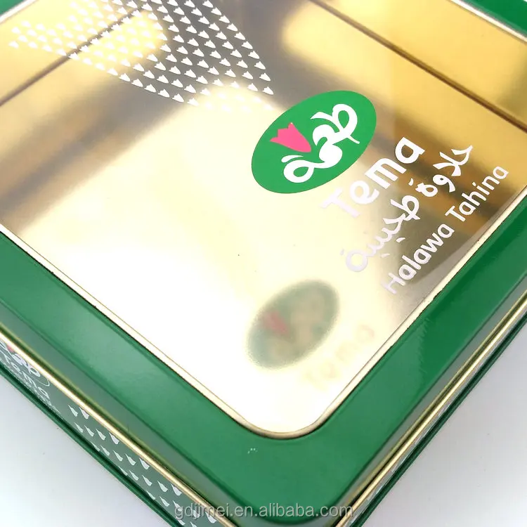 Wholesale Custom Food Grade Square Tin Can, Window Display Metal Box for Jewelry, Food & Gift Packaging