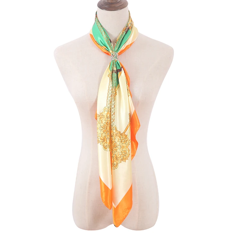 Wholesale Manufacturer New Arrival 90x90cm large square silk scarf