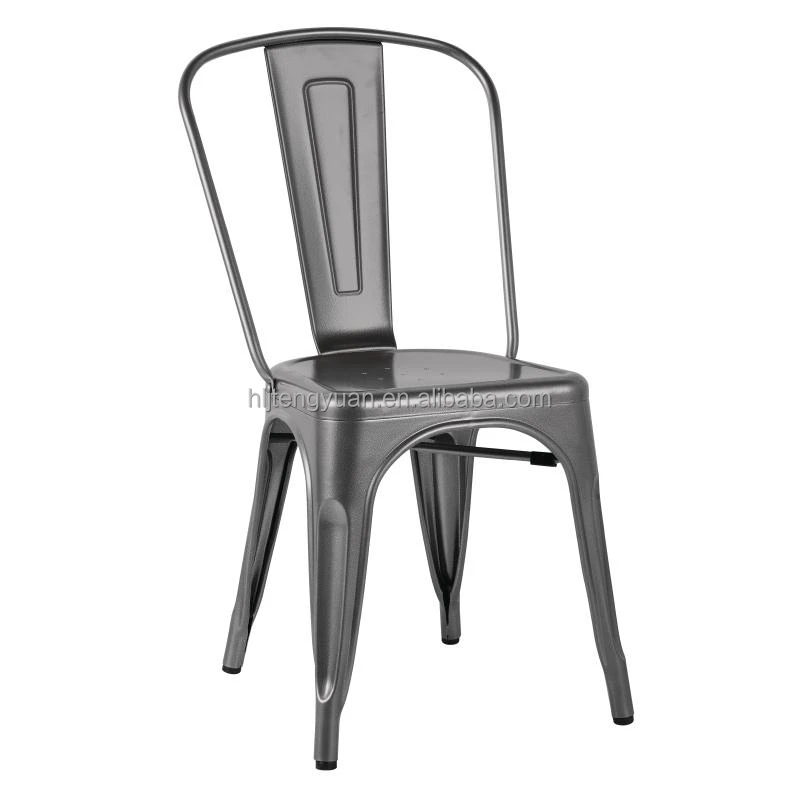 Seven Different Colors Stackable Cheap Garden Metal Bistro Chair