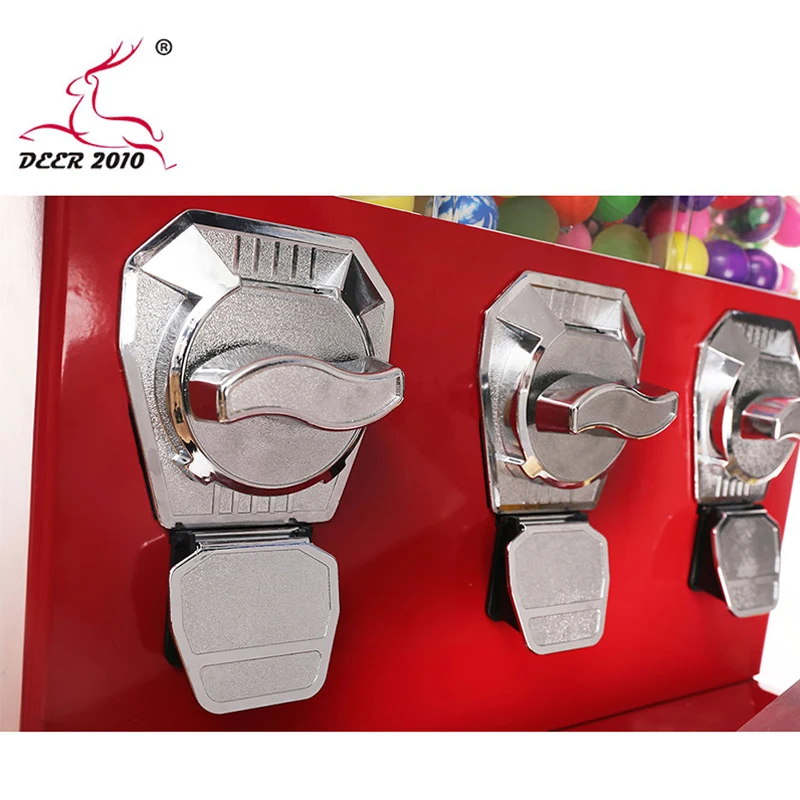 Тройной торговый автомат для конфет большой емкости мини-автомат продажи капсул Gashapon