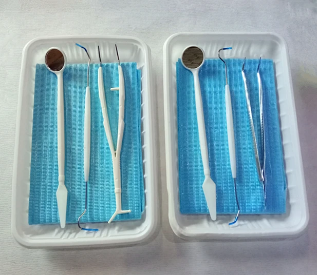 Daily Disposable Dental Examination Sterile Kit 5 In 1 Disposable