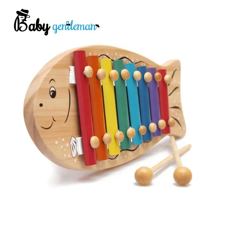 
Оптовая продажа, Детская развивающая игрушка, деревянный ксилофон с металлическими ключами Z07022C 